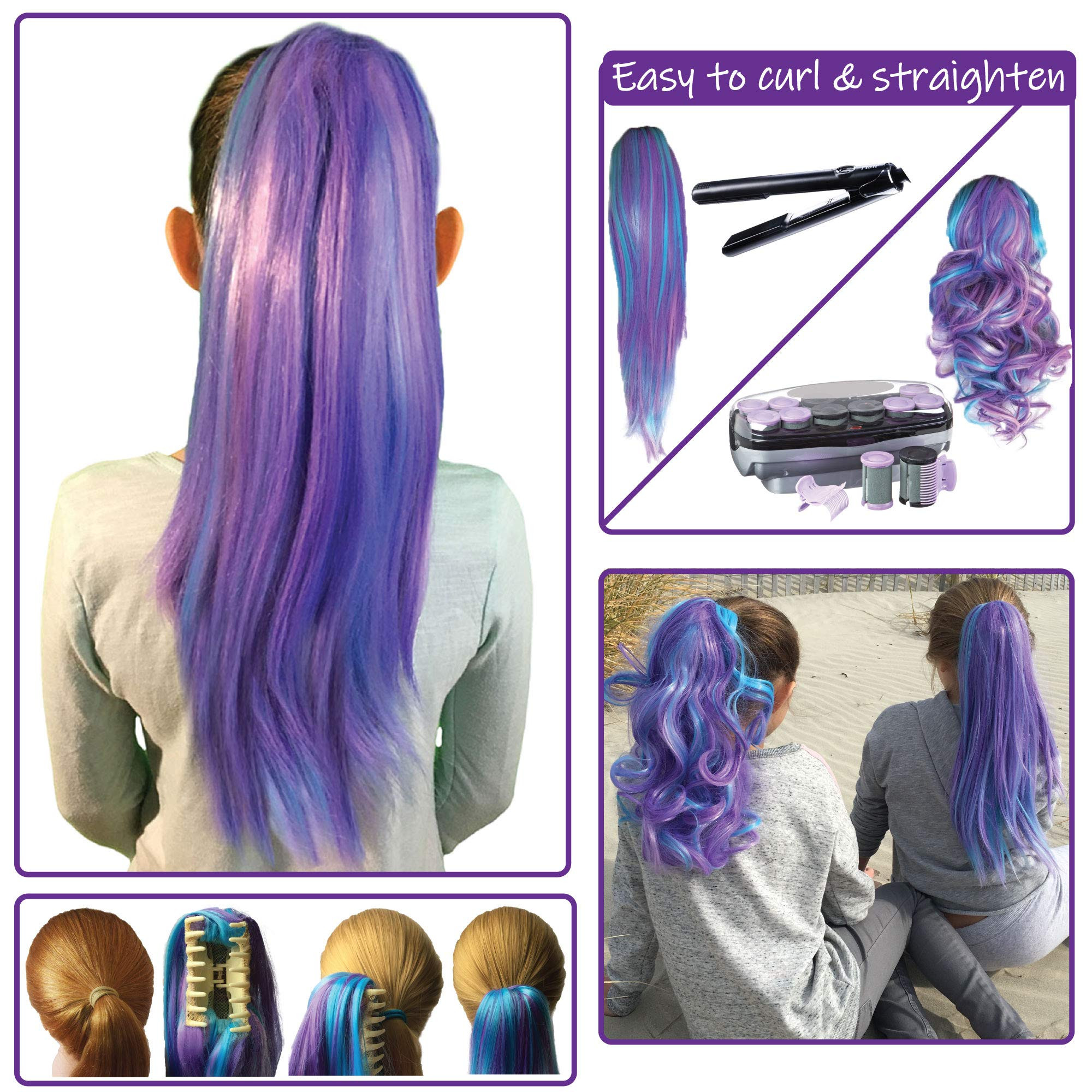 Color Hair Extensions For Kids
 Amazon Color Hair Extensions for Kids Temporary