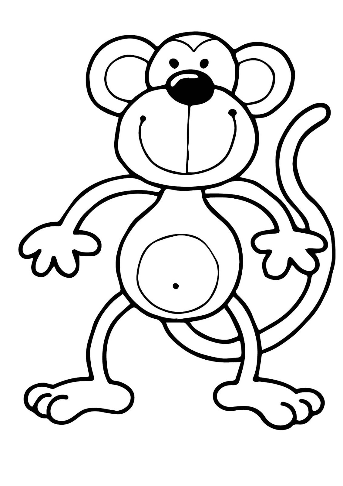Coloring Book Pages For Toddlers
 Riscos graciosos Cute Drawings Riscos de macaquinhos