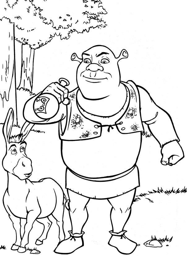 Coloring Book Pages For Toddlers
 Free Printable Shrek Coloring Pages For Kids