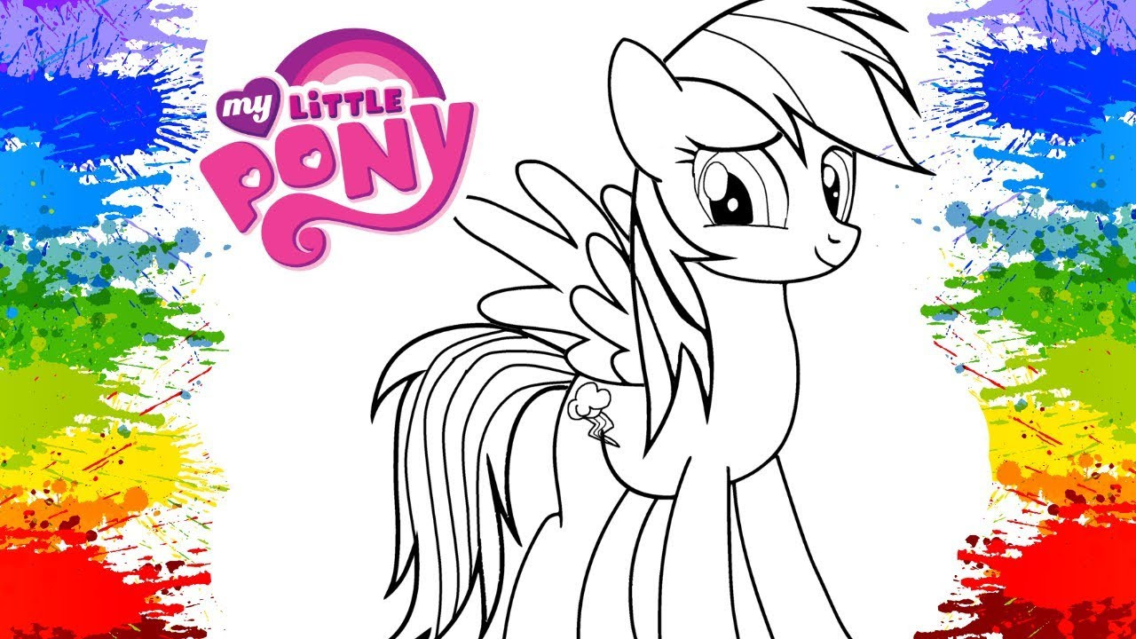 Coloring Book Pages For Toddlers
 Coloring Rainbow Dash My Little Pony Colouring book pages