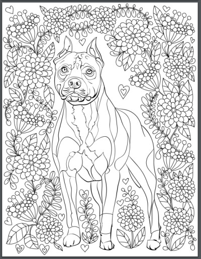 Coloring Pages For Adults Dogs
 De stress With Dogs Downloadable 10 Page Coloring Book