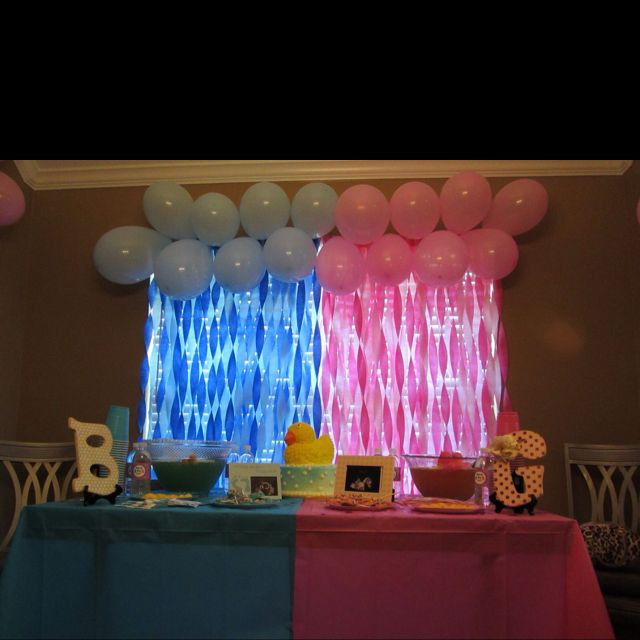 Cute Gender Reveal Party Ideas
 Gender Reveal Party Cute Window Decor Could also use