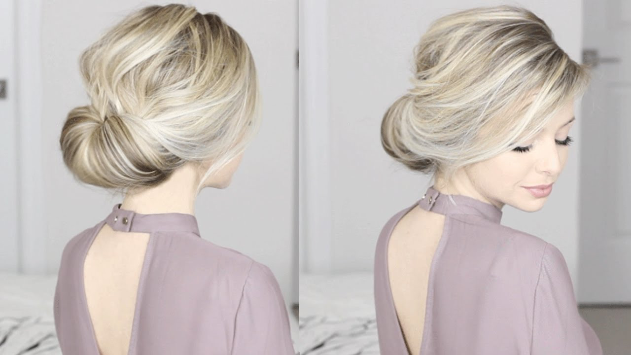 Cute Hairstyles For Shoulder Length Hair
 EASIEST Updo ever Super simple & perfect for long medium