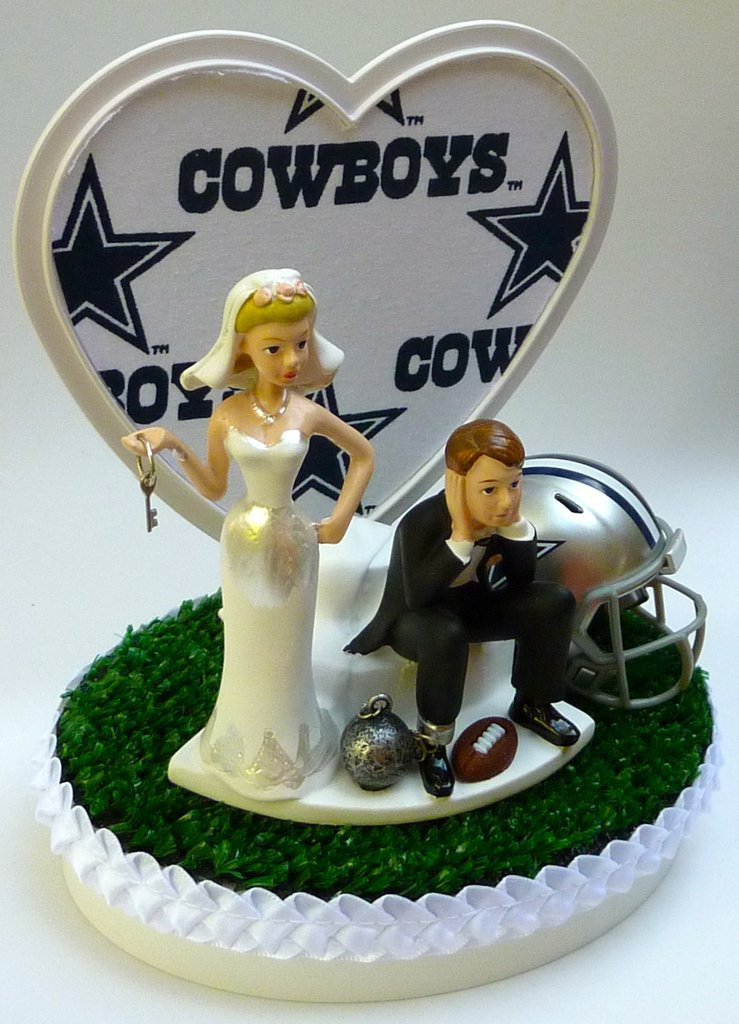 Dallas Cowboys Wedding Cake
 Wedding Cake Topper Dallas Cowboys Football Themed Key