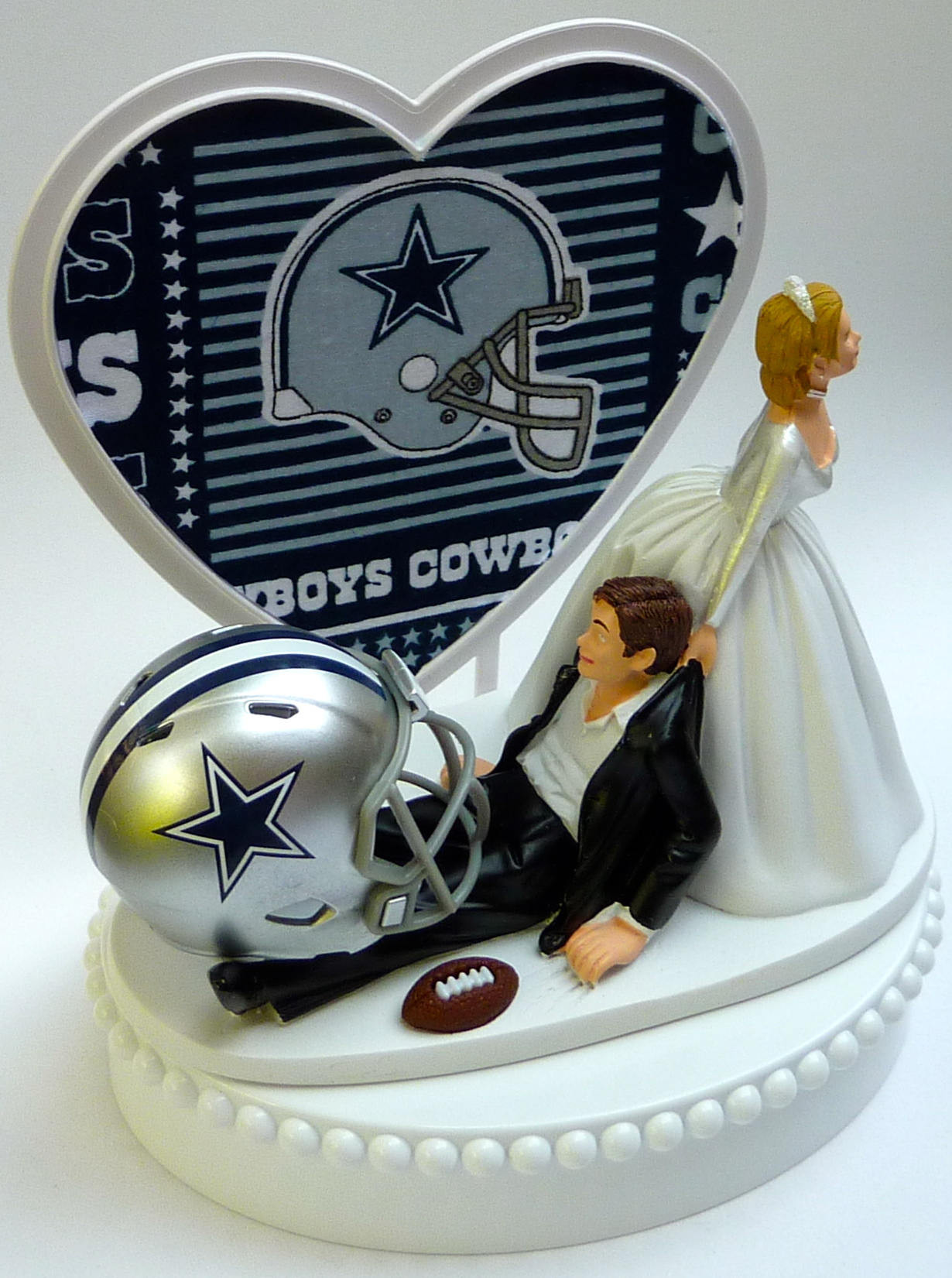 Dallas Cowboys Wedding Cake
 Wedding Cake Topper Dallas Cowboys Football Themed w