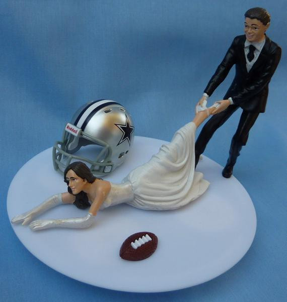 Dallas Cowboys Wedding Cake
 Wedding Cake Topper Dallas Cowboys G Football Themed w by