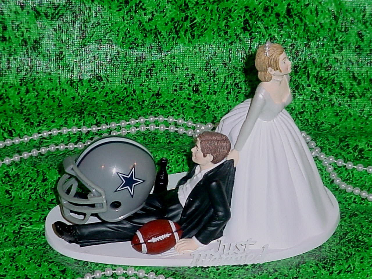 Dallas Cowboys Wedding Cake
 Dallas Cowboys Football NFL Sports Groom Wedding Cake Topper