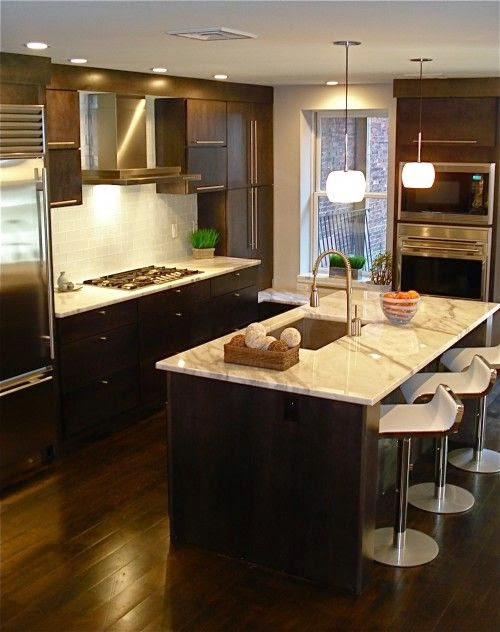 Dark Floor Kitchen
 Designing Home Thoughts on choosing dark kitchen cabinets