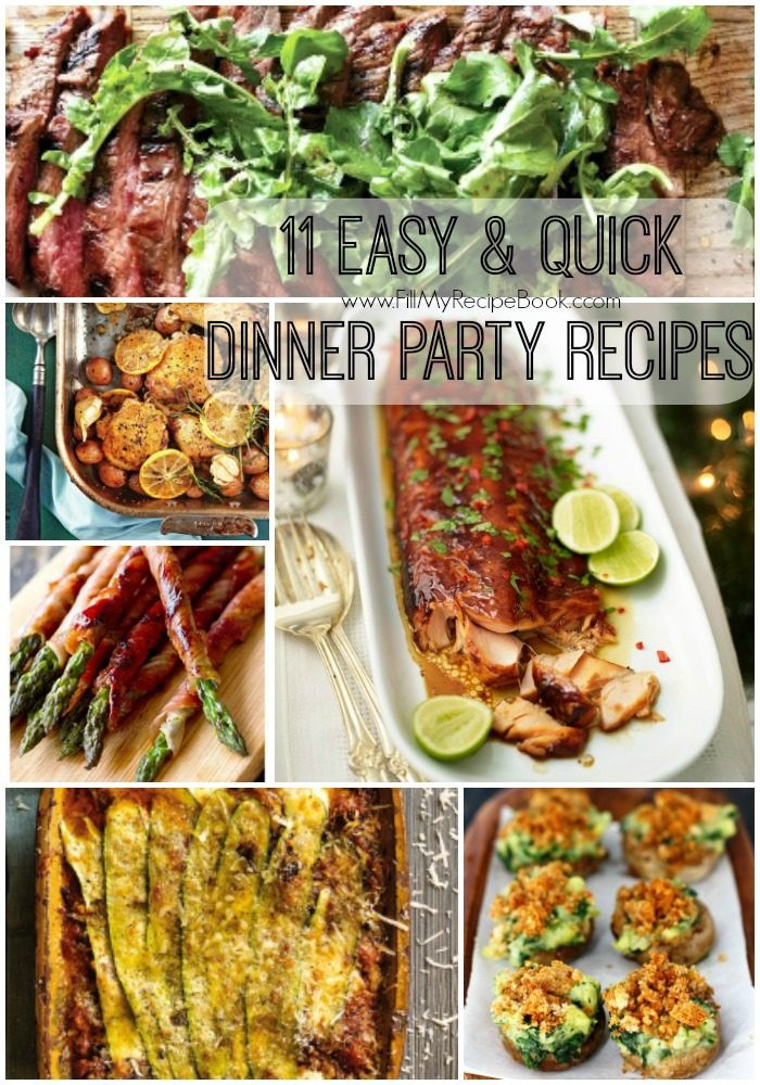 Dinner Party Food Ideas Easy
 11 Easy & Quick Dinner Party Recipes Fill My Recipe Book