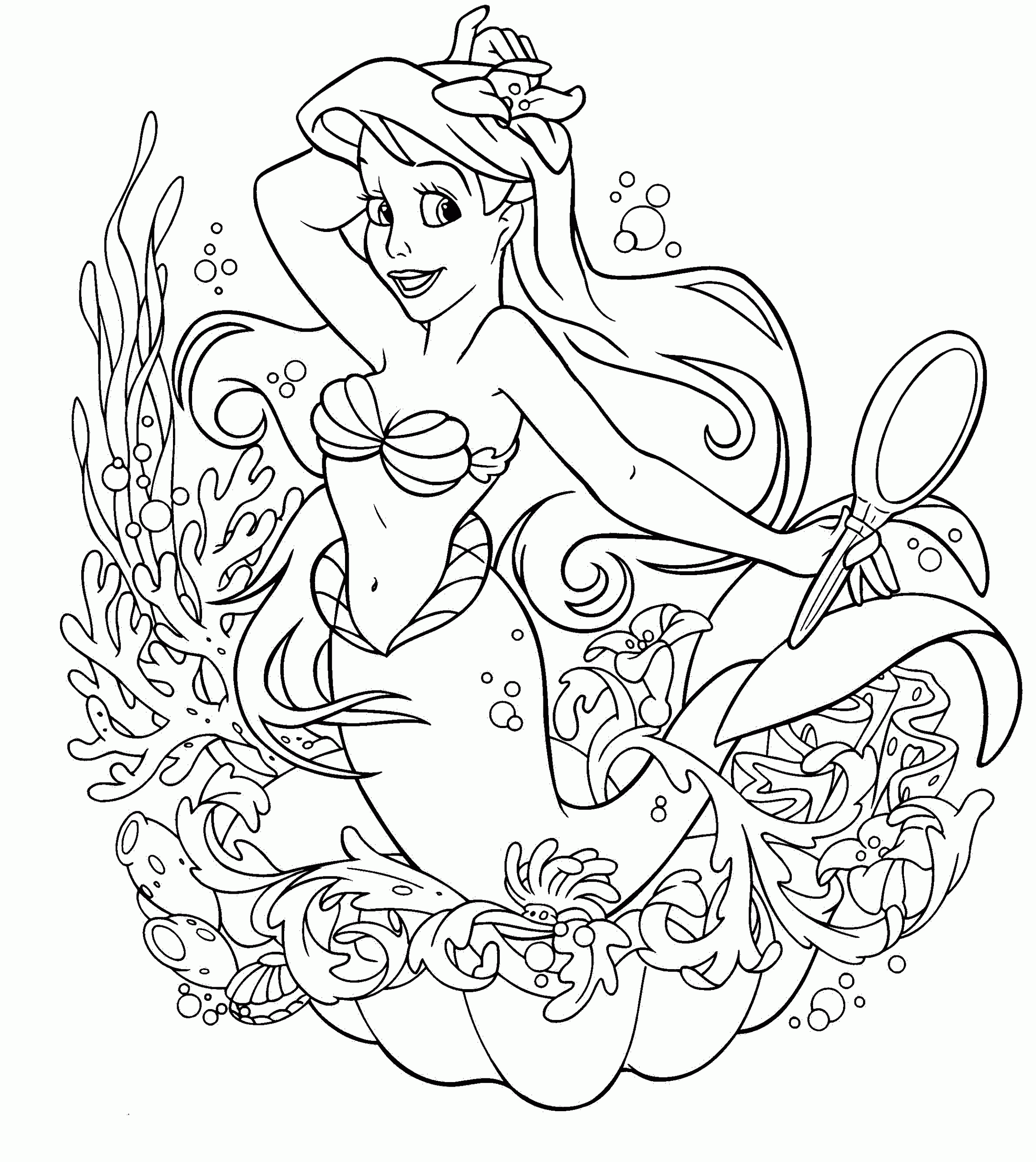 Disney Coloring Pages For Girls
 1000 images about Colouring on Pinterest