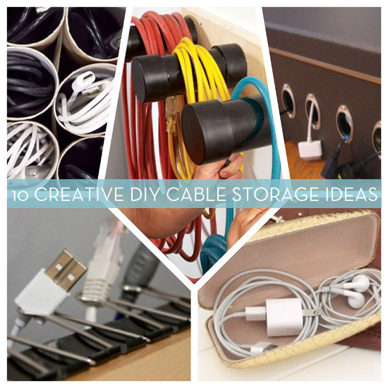 DIY Extension Cord Organizer
 Roundup 10 DIY Cord and Cable Organizers