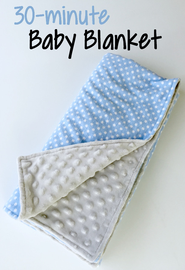DIY Fleece Baby Blanket
 30 Minute Baby Blanket