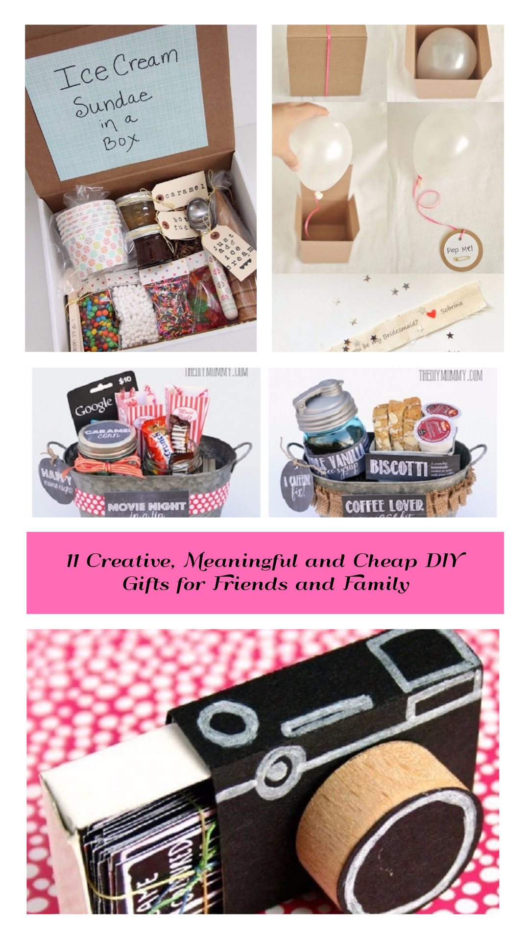 DIY Meaningful Gifts
 11 Creative Meaningful and Cheap DIY Gifts for Friends