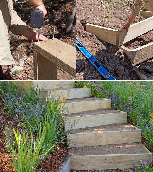 DIY Outdoor Steps
 Step by Step DIY Garden Steps & Outdoor Stairs