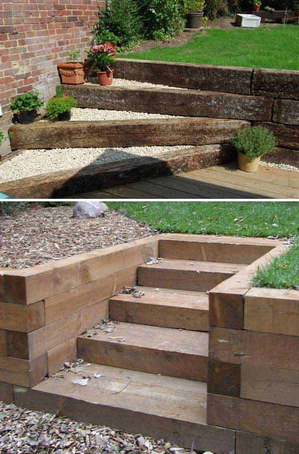 DIY Outdoor Steps
 The Best 23 DIY Ideas to Make Garden Stairs and Steps