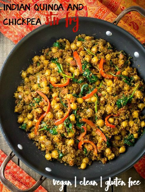 Easy Indian Vegetarian Dinner Recipes
 Indian Quinoa and Chickpea Stir Fry Recipe