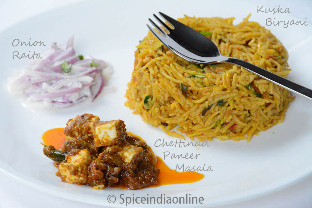 Easy Indian Vegetarian Dinner Recipes
 Kuska recipe Archives Spiceindiaonline
