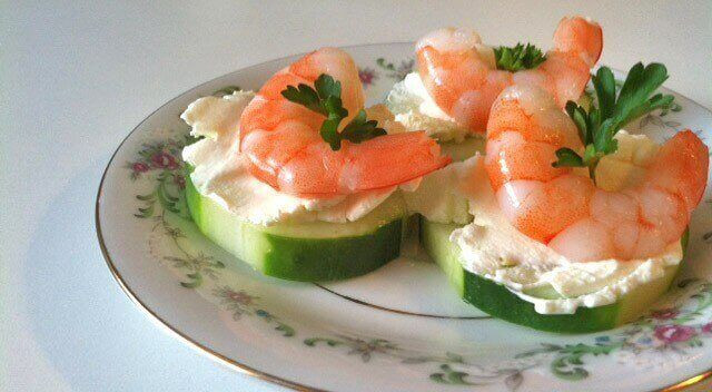 Easy Shrimp Appetizers
 Shrimp & Cucumber Appetizers Recipe