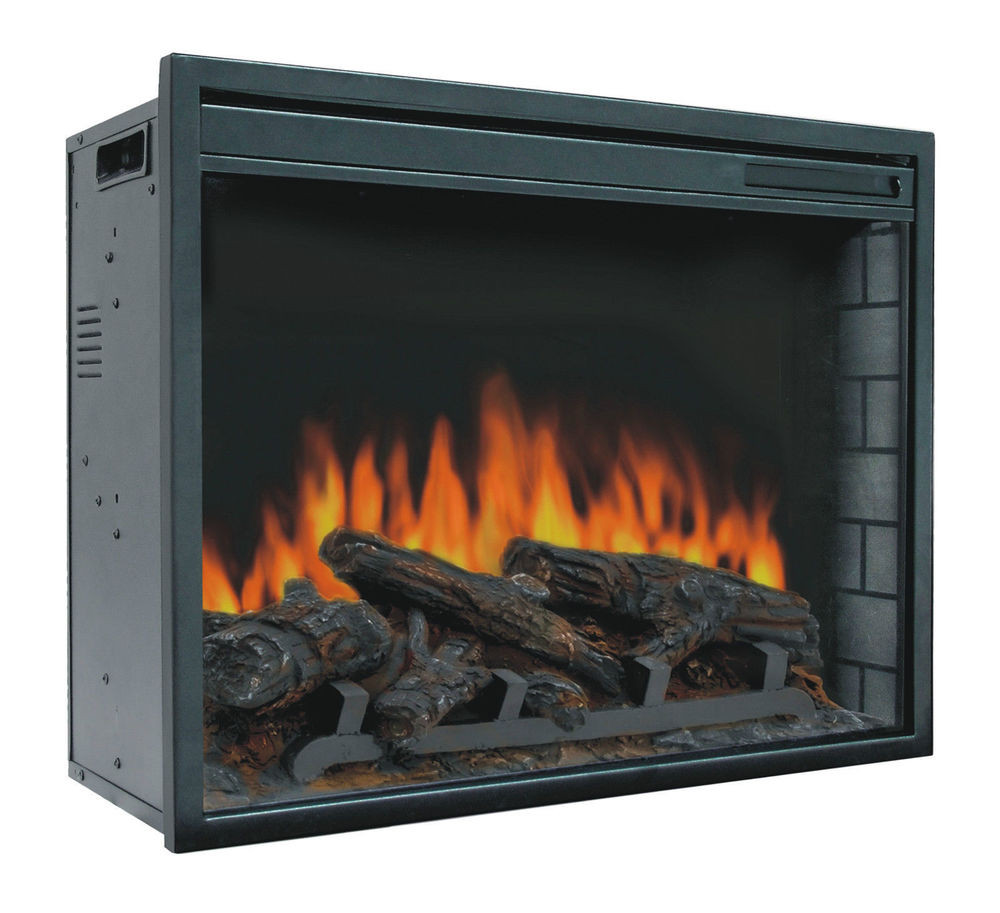 Electric Logs Fireplace Inserts
 23" Electric Firebox Insert with Fan Heater and Glowing
