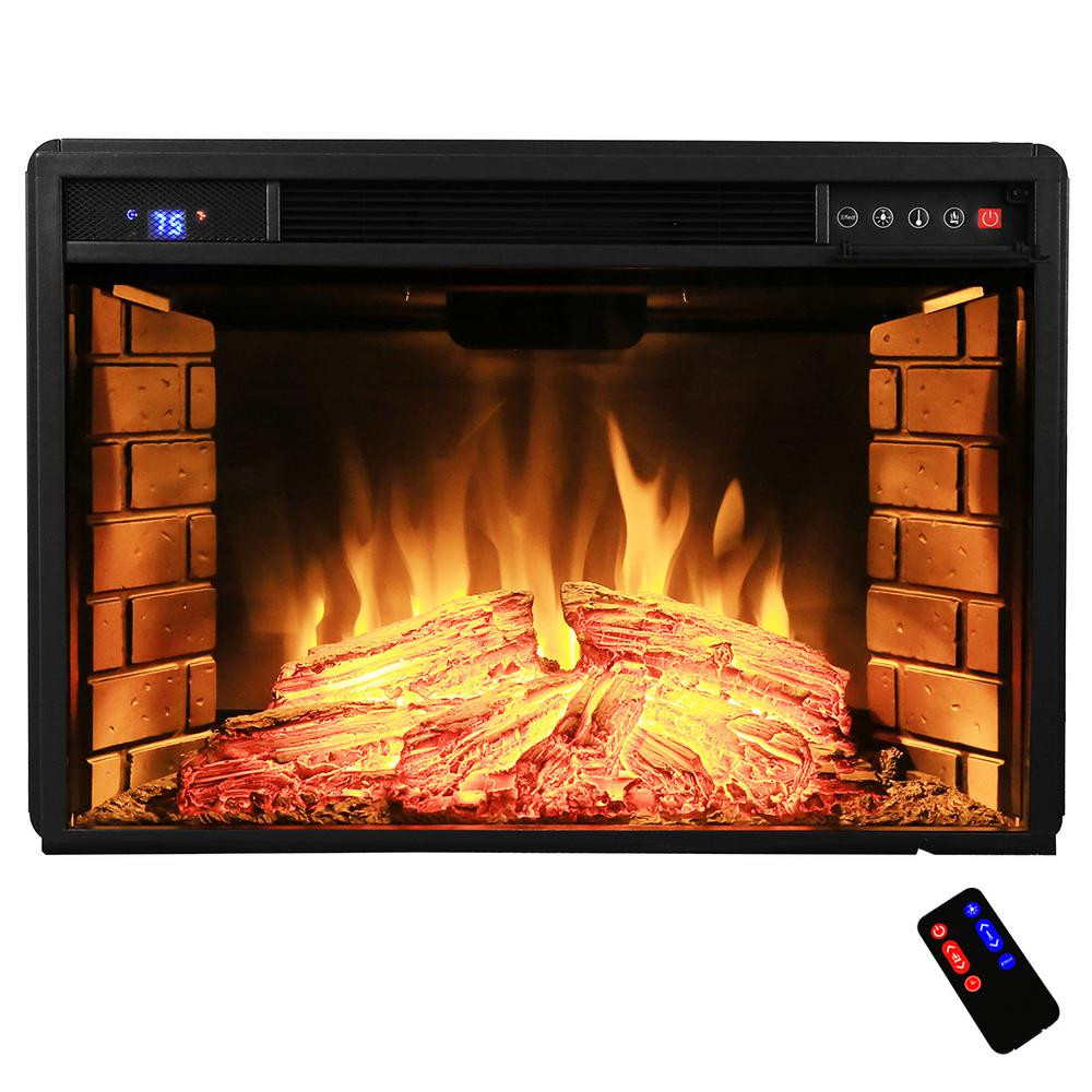 Electric Logs Fireplace Inserts
 AKDY 28 in Freestanding Electric Fireplace Insert Heater