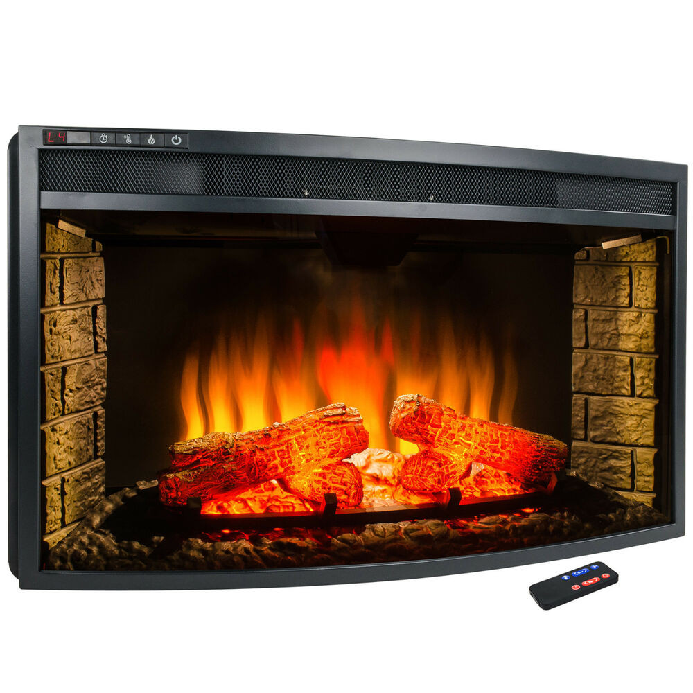 Electric Logs Fireplace Inserts
 33" Freestanding Electric Fireplace Insert Heater with