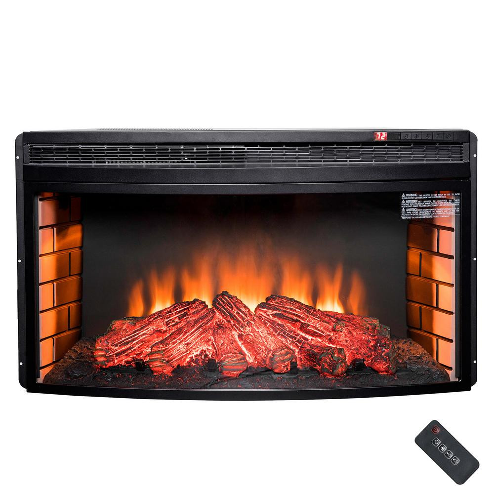 Electric Logs Fireplace Inserts
 Pleasant Hearth 23 in Electric Fireplace Insert LI 24