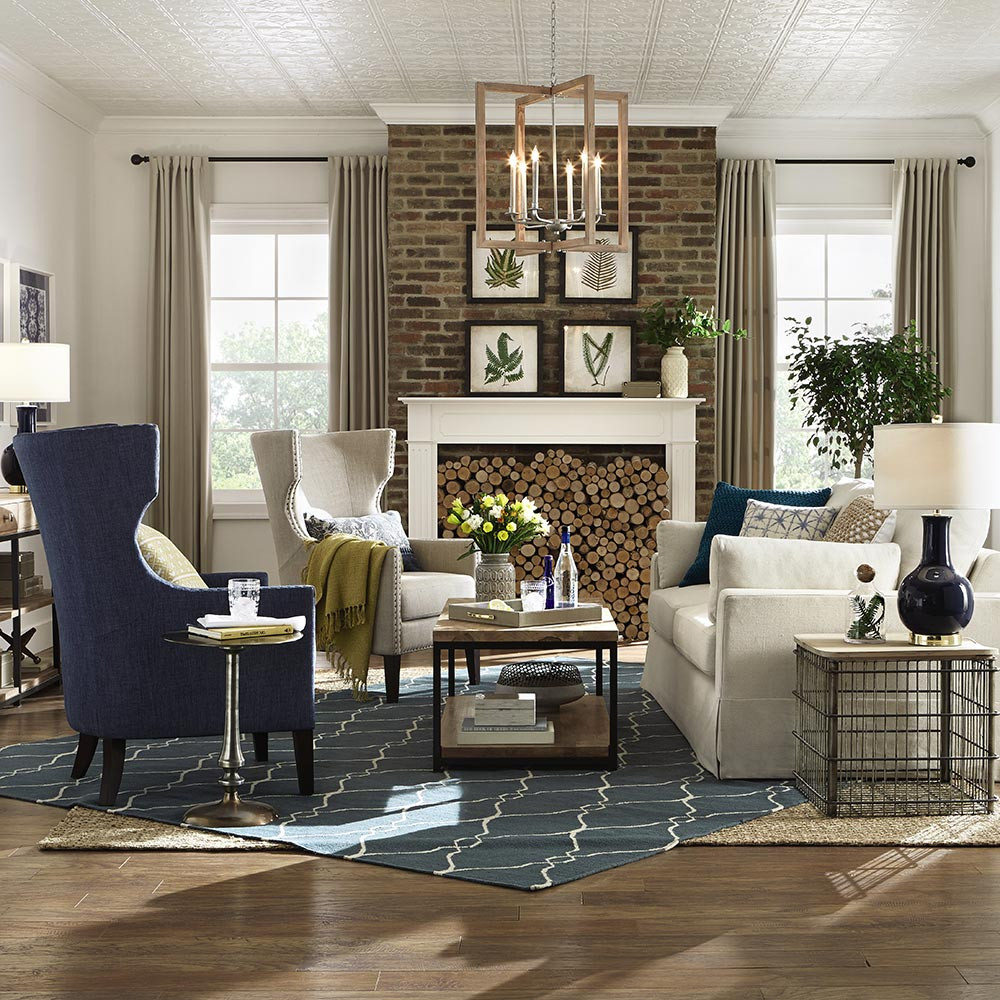 Farmhouse Living Room
 Late Spring 2018 Catalog from The Home Depot