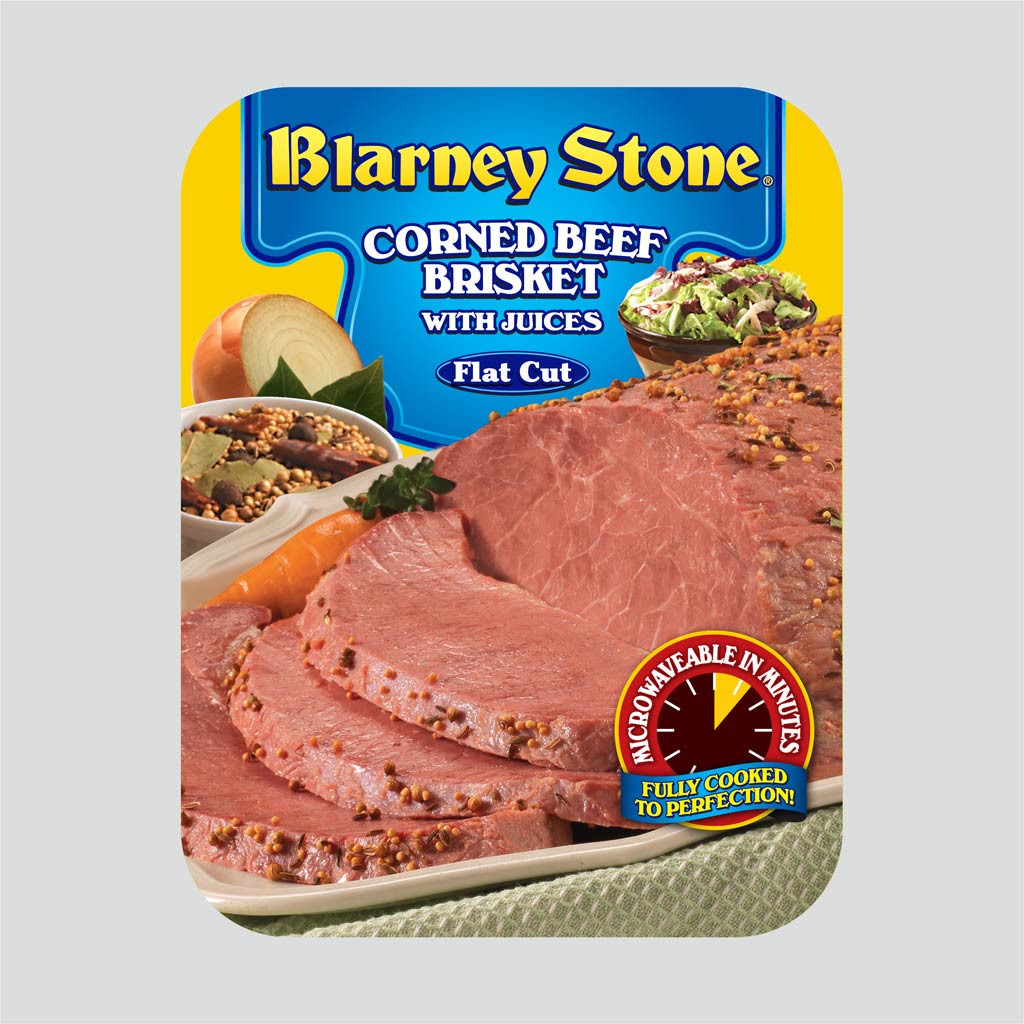Flat Cut Corned Beef Brisket
 Blarney Stone Square H Brands Inc