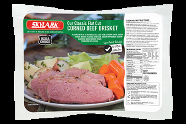 Flat Cut Corned Beef Brisket
 Skylark Meats The First Name in Quality