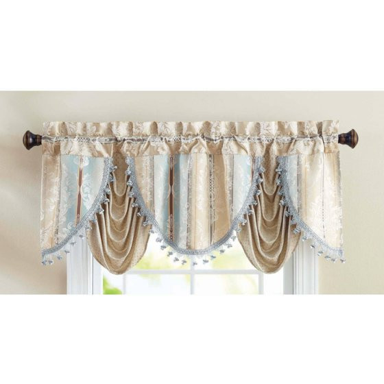 Formal Kitchen Curtains
 Better Homes and Gardens Formal Swag Valance Walmart