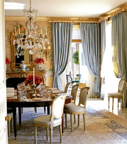 Formal Kitchen Curtains
 Pretty dining rooms elegant formal room curtains fishtail