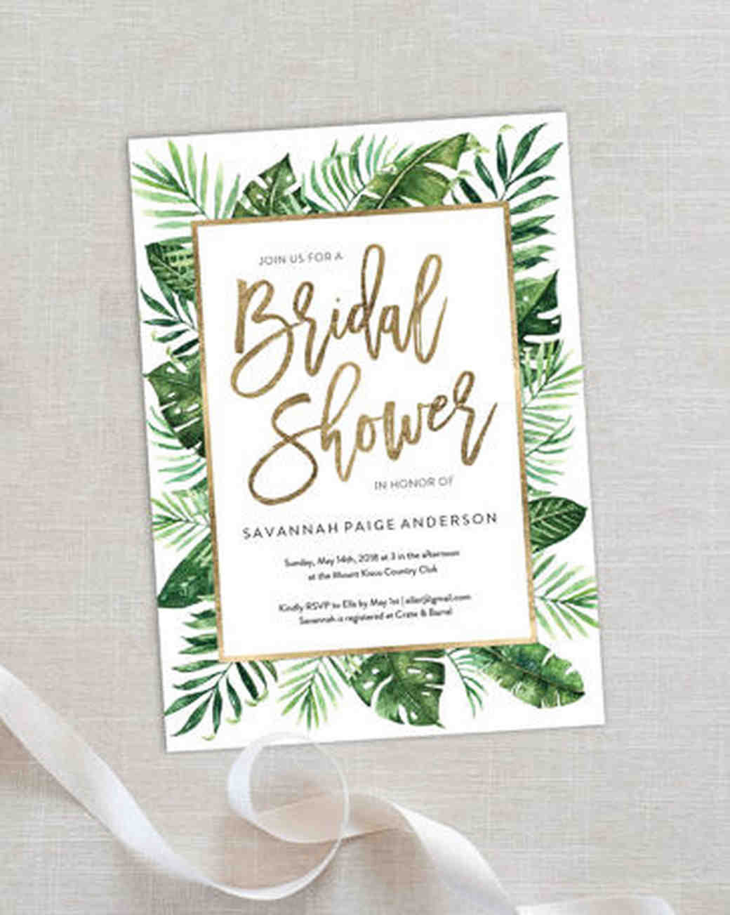 Free Wedding Shower Invitations
 10 Affordable Bridal Shower Invitations You Can Print at