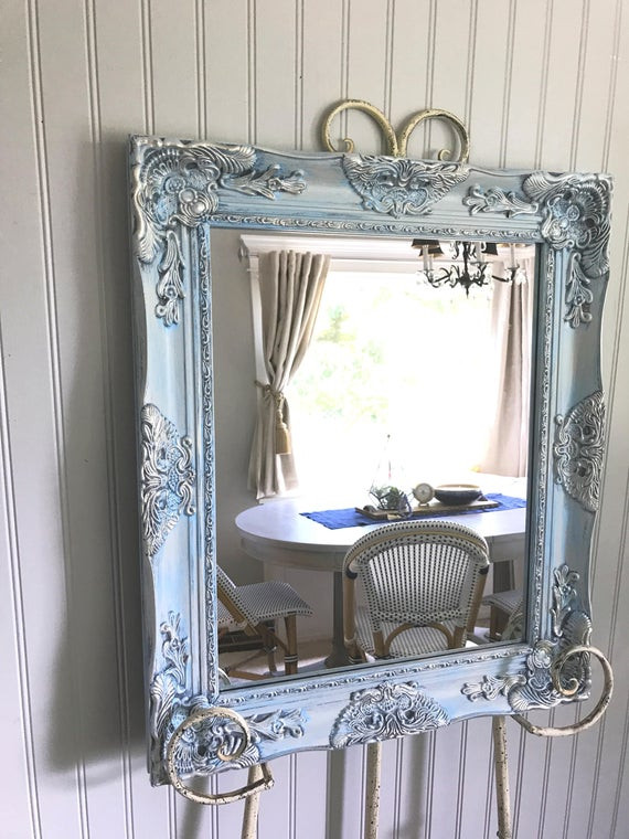 French Country Bathroom Mirrors
 French Country Mirror Painted Bathroom Mirror Vanity Mirror