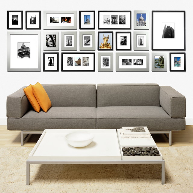 Gallery Wall Living Room
 Gallery wall by Picturewall Modern Living Room san
