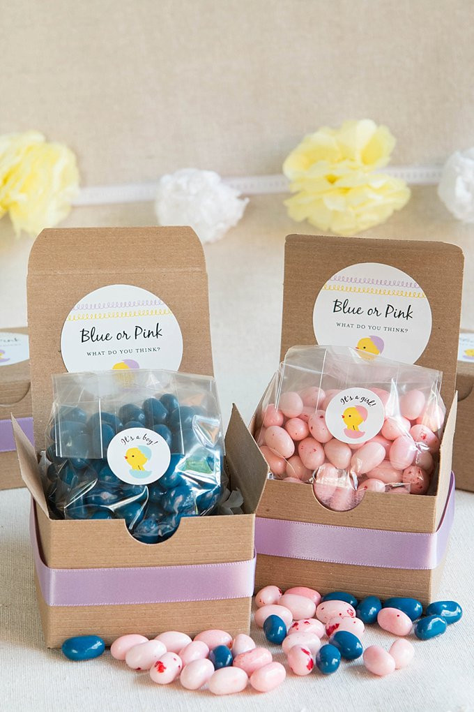 Gender Reveal Party Favor Ideas
 Gender Reveal Treat Boxes Party Inspiration