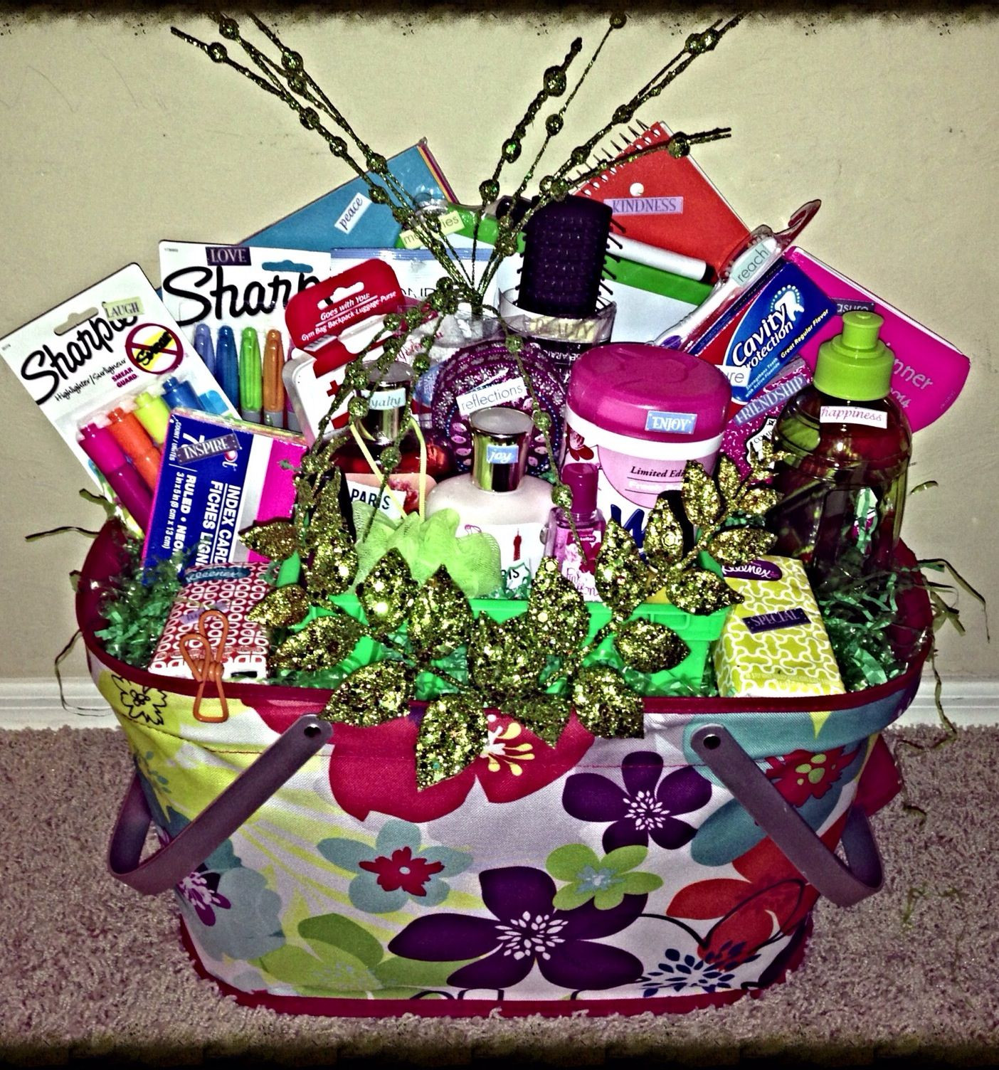 Gift Basket Ideas For Her
 College Student Gift Basket for her This basket is