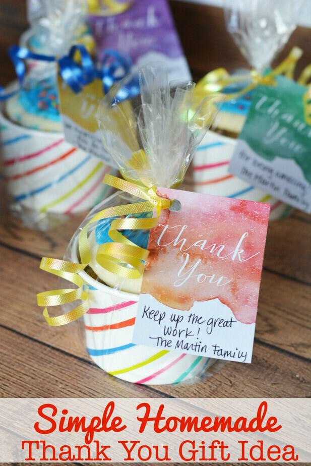 Gift Ideas Thank You
 Simple Homemade Thank You Gift Idea Free Printable