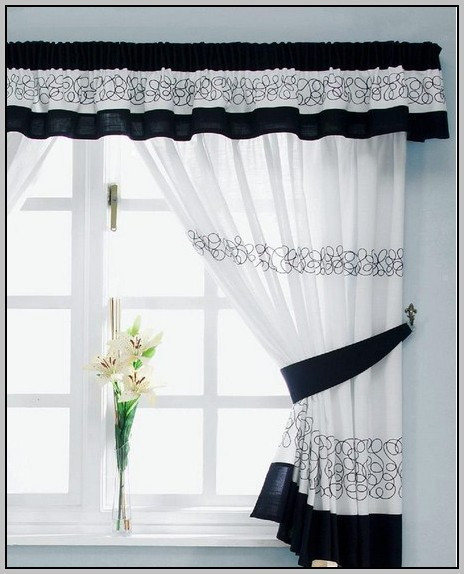 Grey Kitchen Curtains
 Black And Gray Kitchen Curtains Curtains Home Design