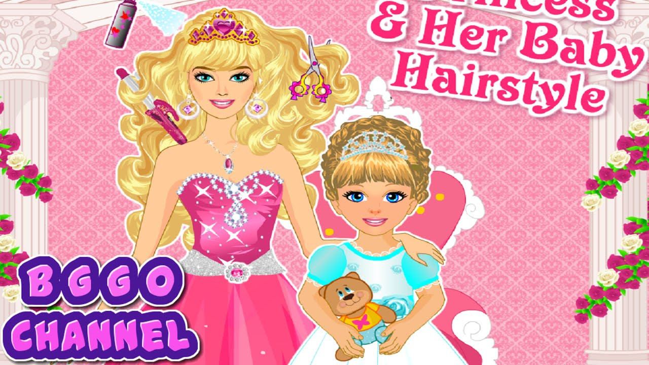 Hairstyles Game For Girls
 Princess And Baby Hairstyle Barbie Haircut Games for