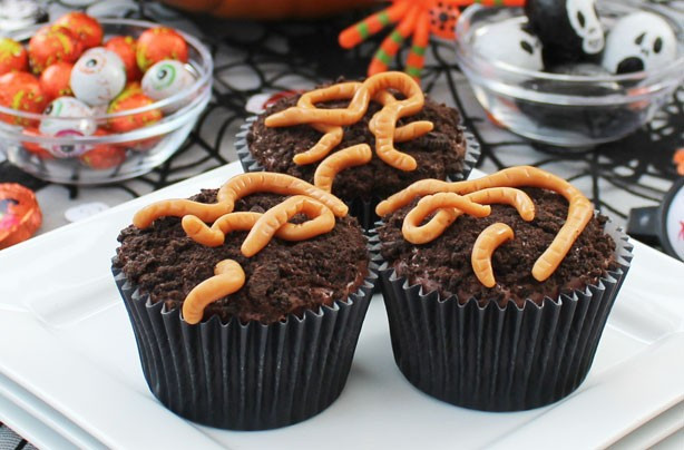 Halloween Cupcakes Recipes
 16 Halloween cupcake recipes Halloween worm cupcakes