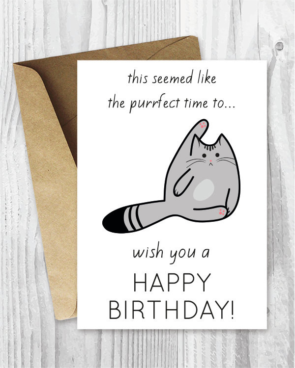 Happy Birthday Card Funny
 Funny Birthday Cards Printable Birthday Cards Funny Cat