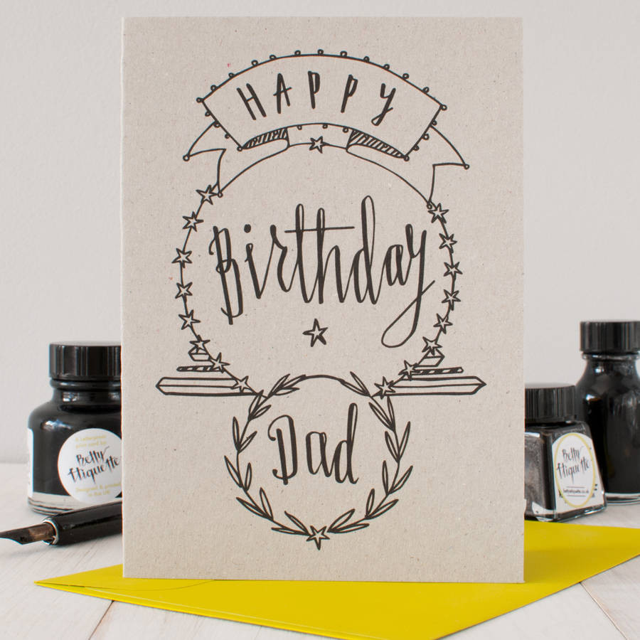 Happy Birthday Cards For Dad
 happy birthday dad birthday card by betty etiquette