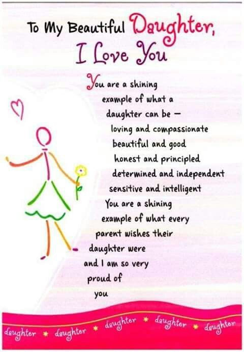 Happy Birthday To My Beautiful Daughter Quotes
 To my beautiful daughter