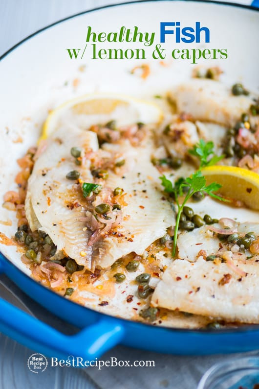 Healthy Sauces For Fish
 Healthy White Fish Recipe with Lemon and Capers