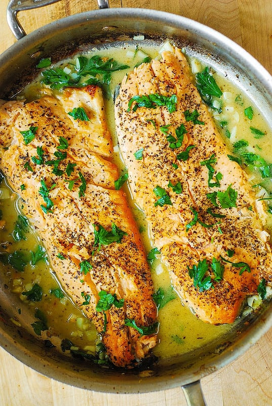 Healthy Sauces For Fish
 Trout with Garlic Lemon Butter Herb Sauce Julia s Album
