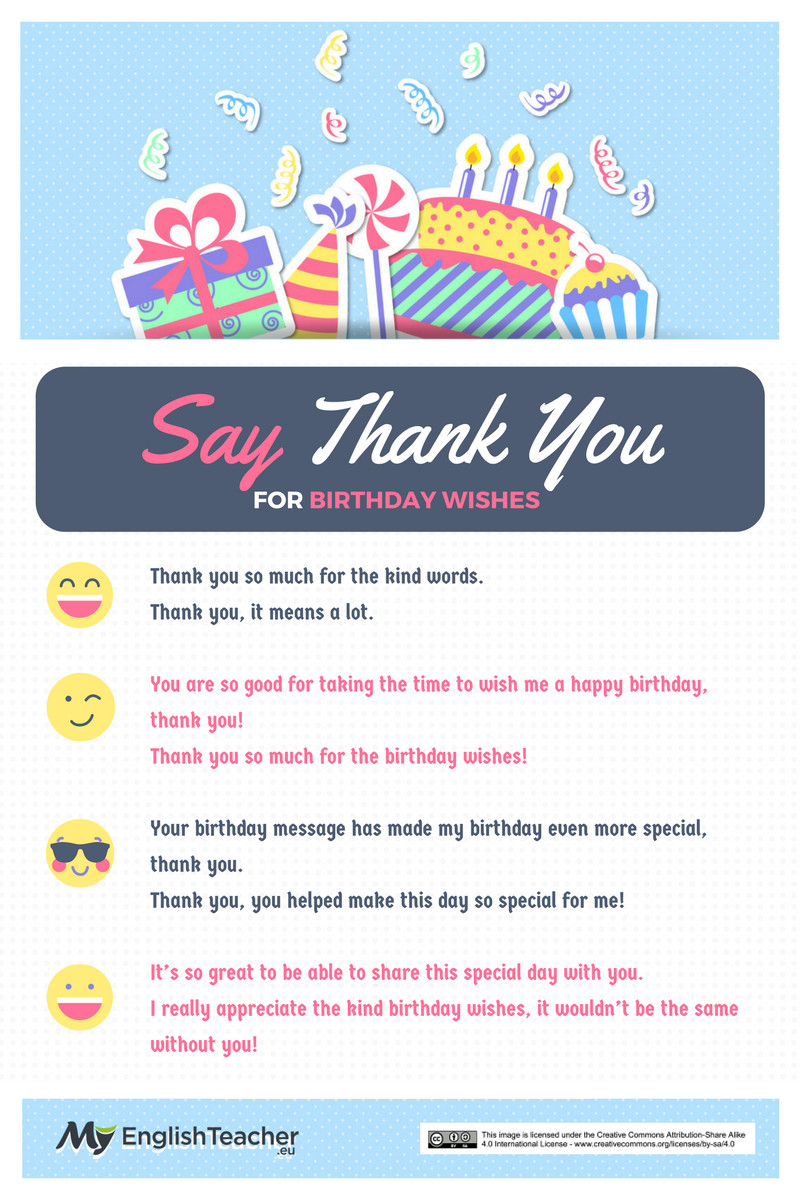 How To Say Thank You For Birthday Wishes
 Different ways to say Thank You for birthday wishes