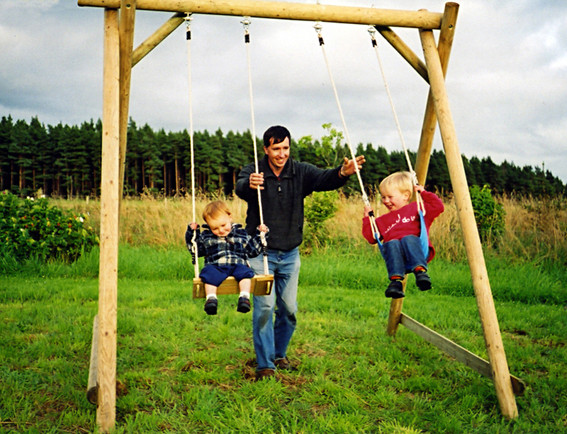 Kids Double Swing
 Garden Play Swings Page 1 Caledonia Play