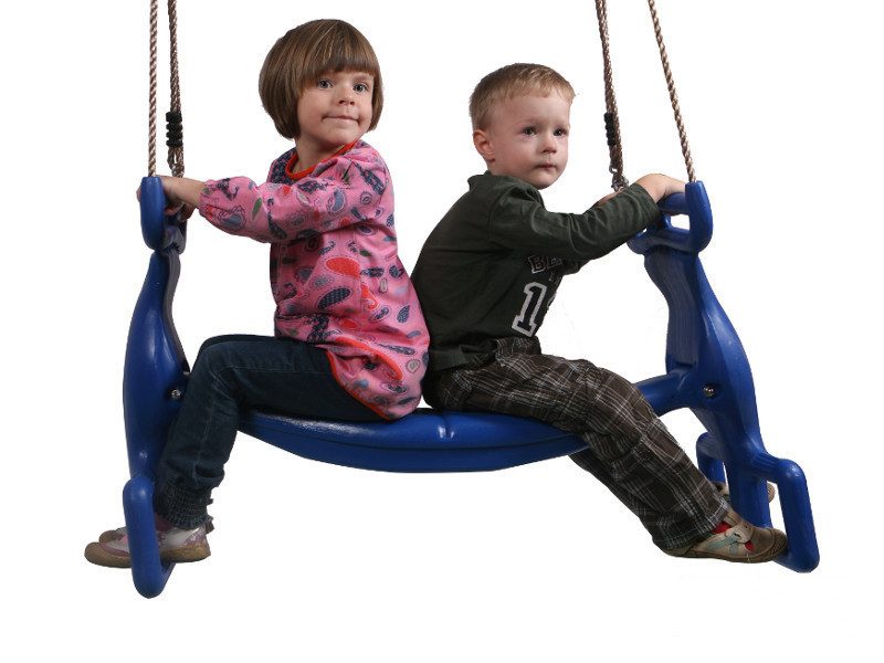 Kids Double Swing
 KIDS SWINGSET GLIDER SWING DOUBLE SEAT PLAYSET for