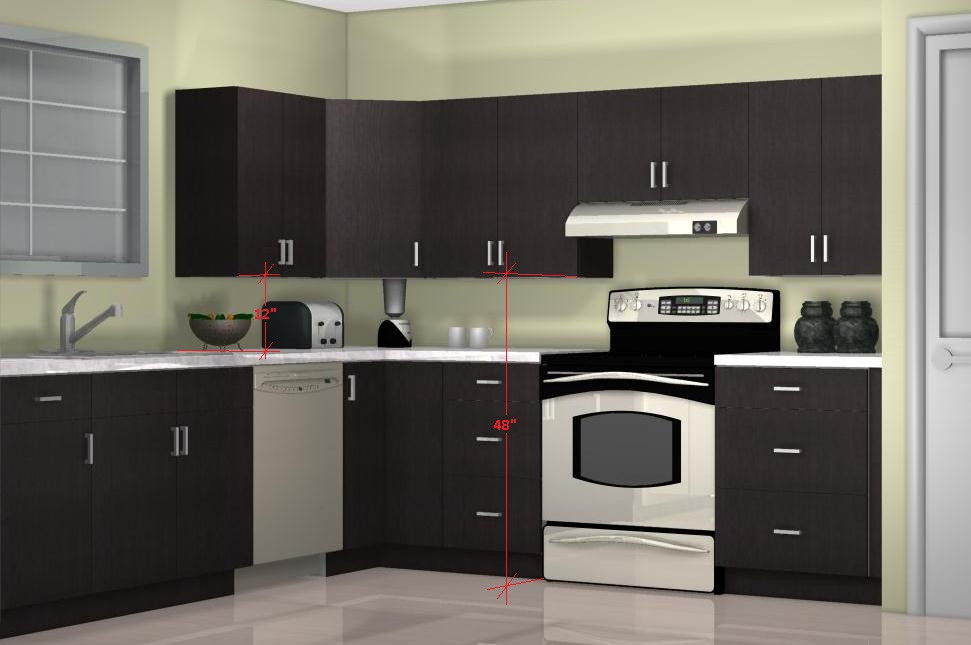 Kitchen Cabinet Walls
 What is the optimal kitchen wall cabinet height