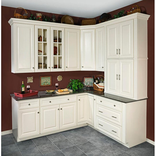 Kitchen Cabinet Walls
 Antique White Wall Kitchen Cabinet 15x36 Free Shipping